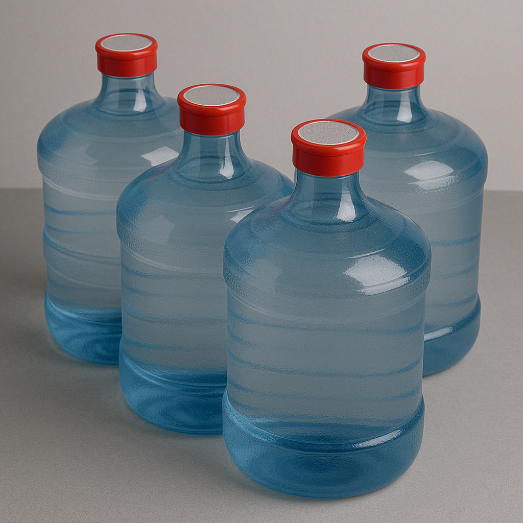 Tus garrafones son seguros aqui sellados con line