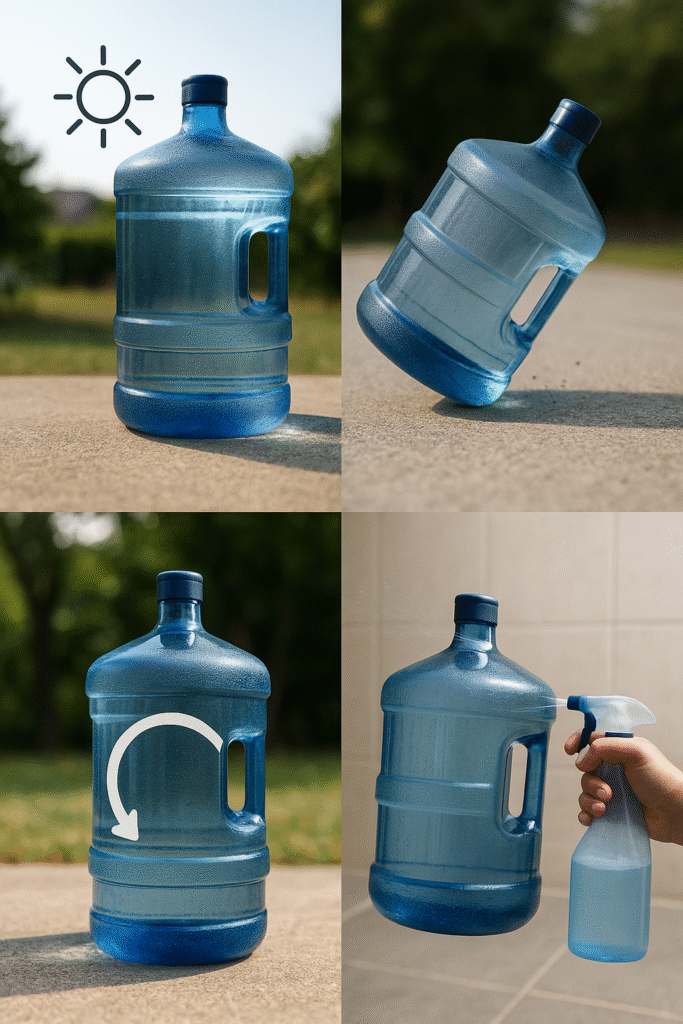 Garrafones seguros limpios