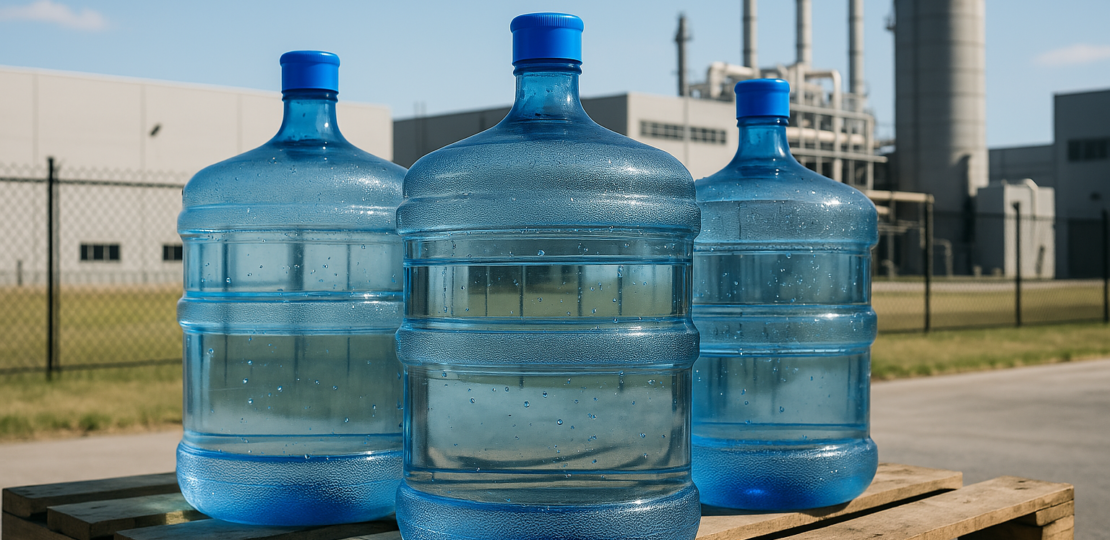 garrafones de agua para la industria