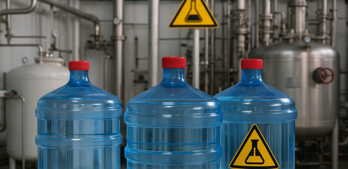 Garrafones de agua para procesos quimicos