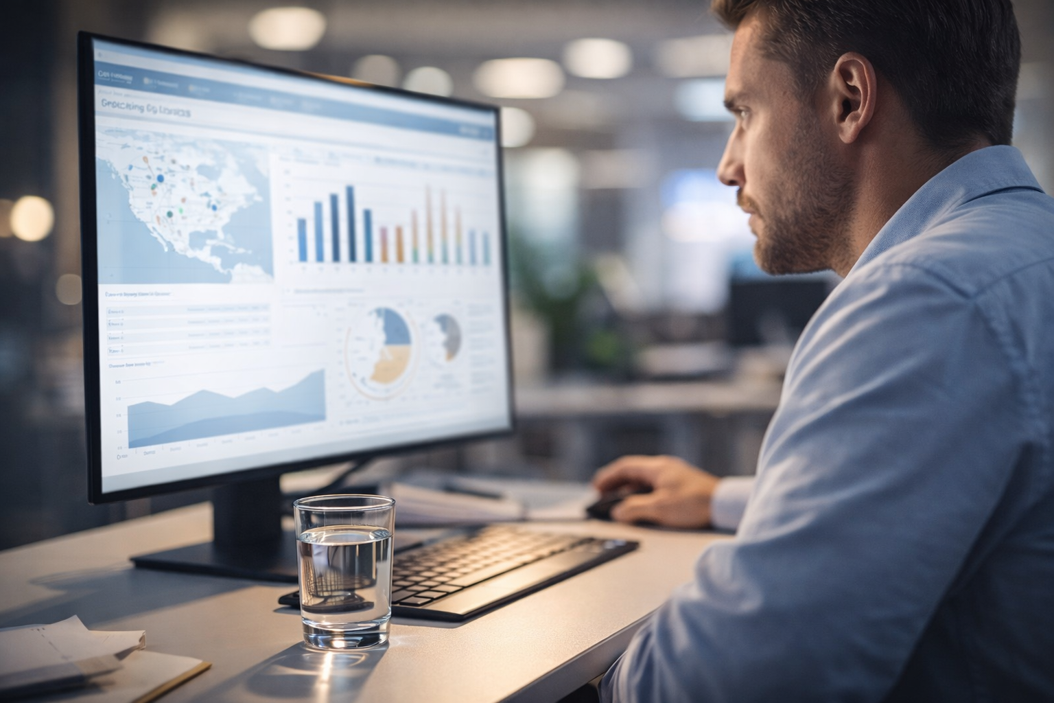 Gestión de compras de agua purificada para parques industriales — control de calidad