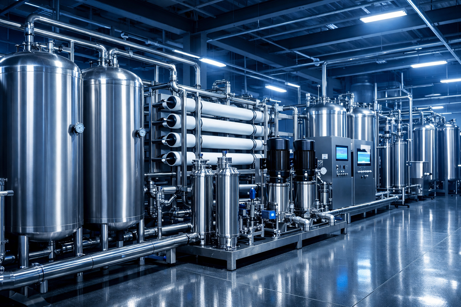 Infraestructura de proveedor de agua purificada para parques industriales en Querétaro