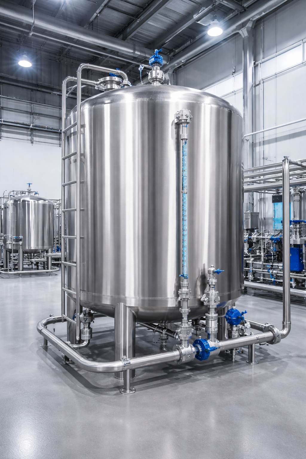 Tanques de almacenamiento para el proceso de purificación del agua